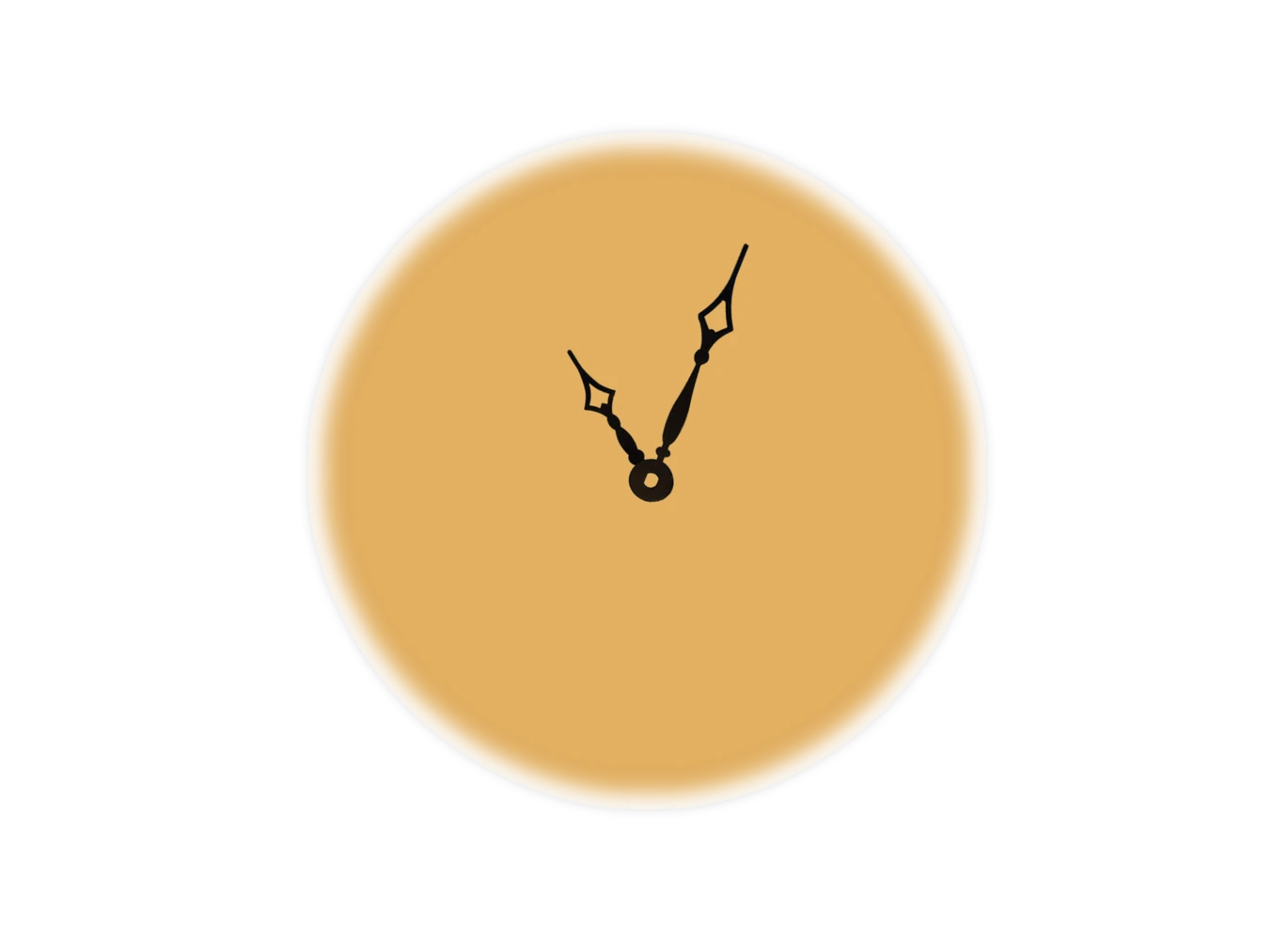 A star drawn as a clock face